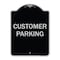 Signmission Designer Series Sign-Customer Parking, Black & Silver Heavy-Gauge Aluminum, 24" x 18", BS-1824-9855 A-DES-BS-1824-9855 - alternate 1